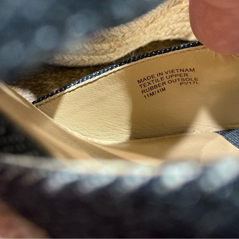 Michael Kors Black Denim Wedges with Gold Zipper - Picture 9 of 9